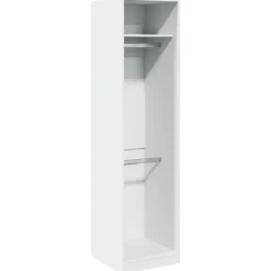 Garde-robe Blanc 50x50x200 cm Bois d'ingénierie vidaXL