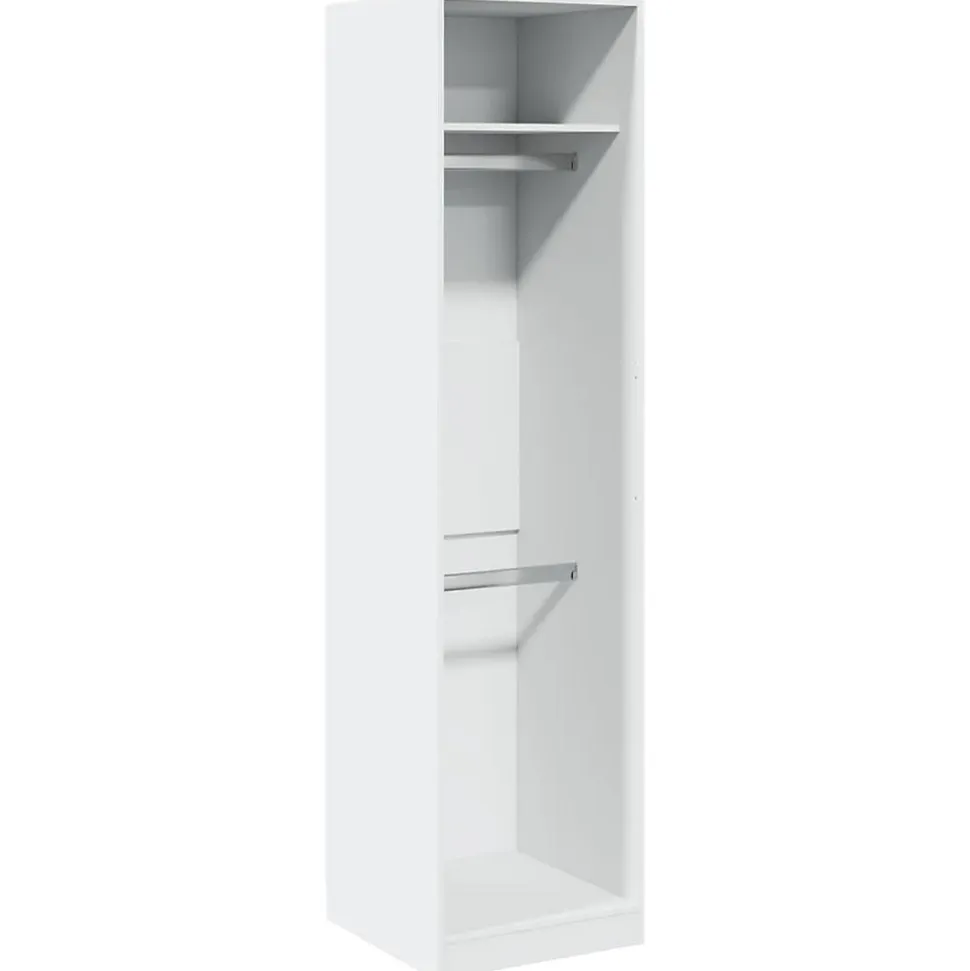 Garde-robe Blanc 50x50x200 cm Bois d'ingénierie vidaXL