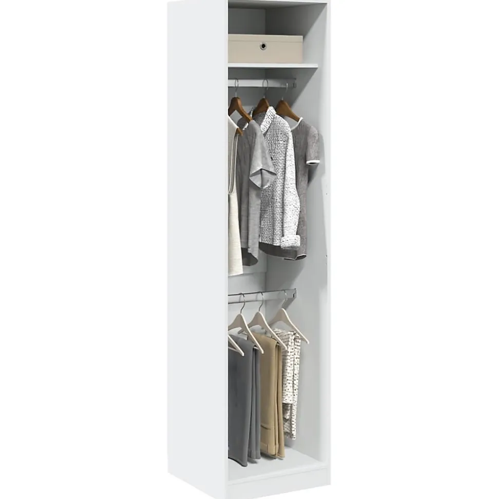 Garde-robe Blanc 50x50x200 cm Bois d'ingénierie vidaXL