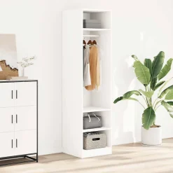 Garde-robe Blanc 50x50x200 cm Bois d'ingénierie vidaXL