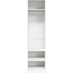 Garde-robe Blanc 50x50x200 cm Bois d'ingénierie vidaXL