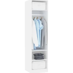 Garde-robe Blanc 50x50x200 cm Bois d'ingénierie vidaXL