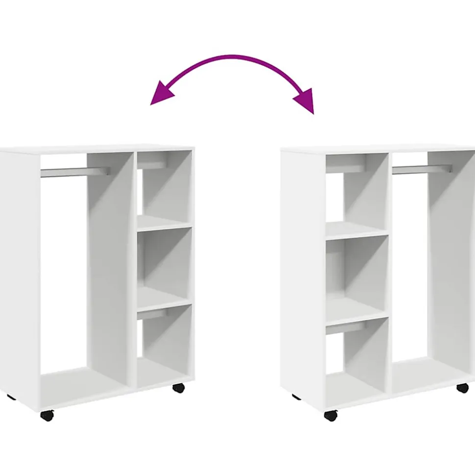 Garde-robe Blanc 80x40x110 cm vidaXL