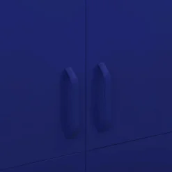 Garde-robe Bleu marine 90x50x180 cm Acier vidaXL