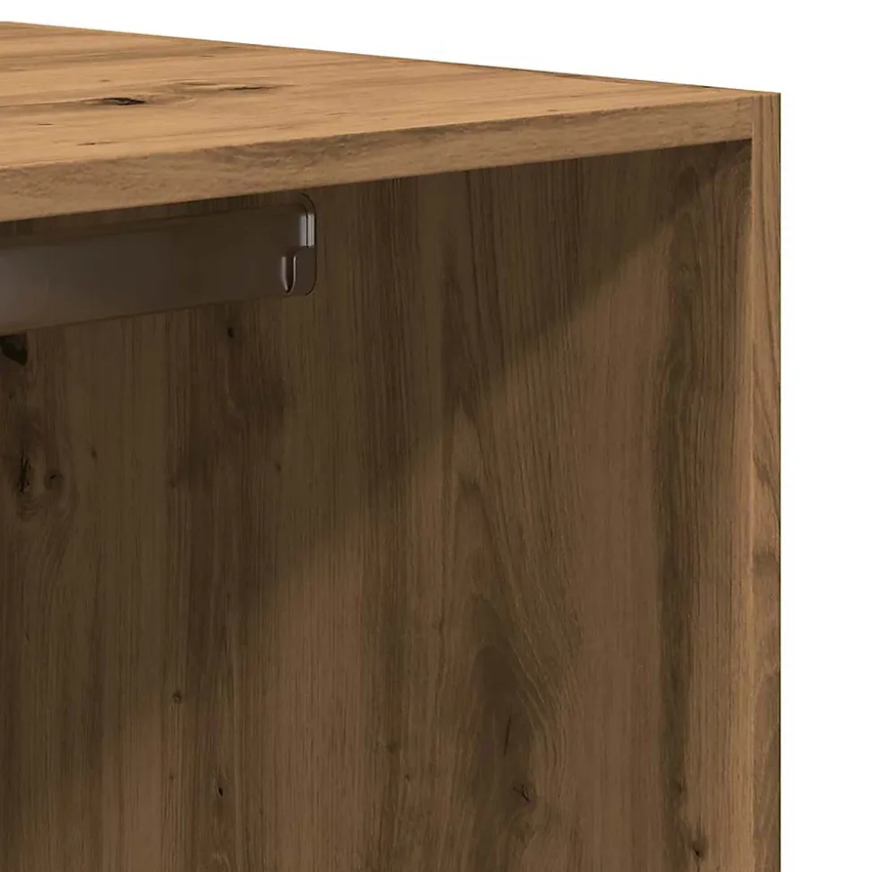 Garde-robe chêne artisanal 80x50x200 cm bois d'ingénierie vidaXL