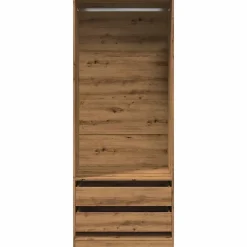 Garde-robe chêne artisanal 80x50x200 cm bois d'ingénierie vidaXL