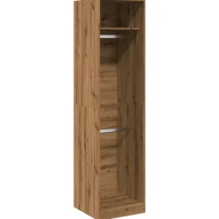 Garde-robe chêne artisanal 50x50x200 cm bois d'ingénierie vidaXL