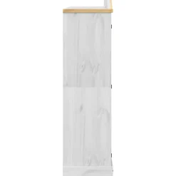 Garde-robe Corona blanc 194x52x186 cm bois de pin massif vidaXL