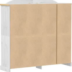 Garde-robe Corona blanc 194x52x186 cm bois de pin massif vidaXL