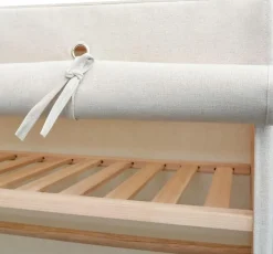 Garde-Robe en Tissu et Bois de Pin - Armoire Penderie Chambre Dressing + 5 Etagères + Barre de Suspension