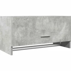 Garde-robe gris béton 70x32,5x35 cm bois d'ingénierie vidaXL