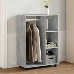 Garde-robe Gris béton 80x40x110 cm vidaXL