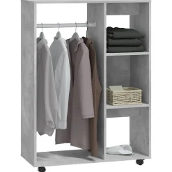 Garde-robe Gris béton 80x40x110 cm vidaXL