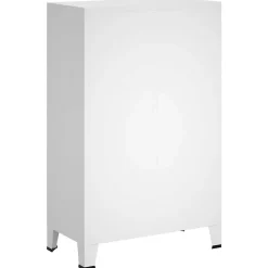 Garde-robe industrielle Blanc 67x35x107 cm Acier vidaXL