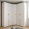 Garde-robe Inova 4 porte battante 236,7/182/47 5 Portes (blanc)