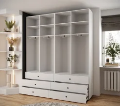 Garde-robe Inova 4 porte battante 236,7/200/47 4 Portes (blanc)