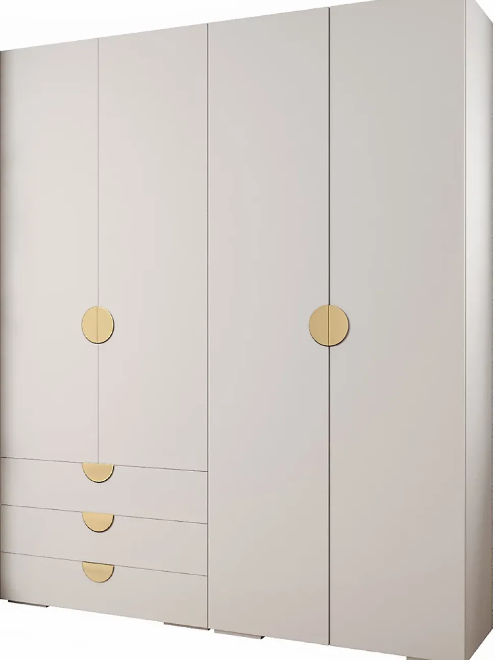 Garde-robe Inova 4 porte battante 236,7/200/47 4 Portes (blanc)