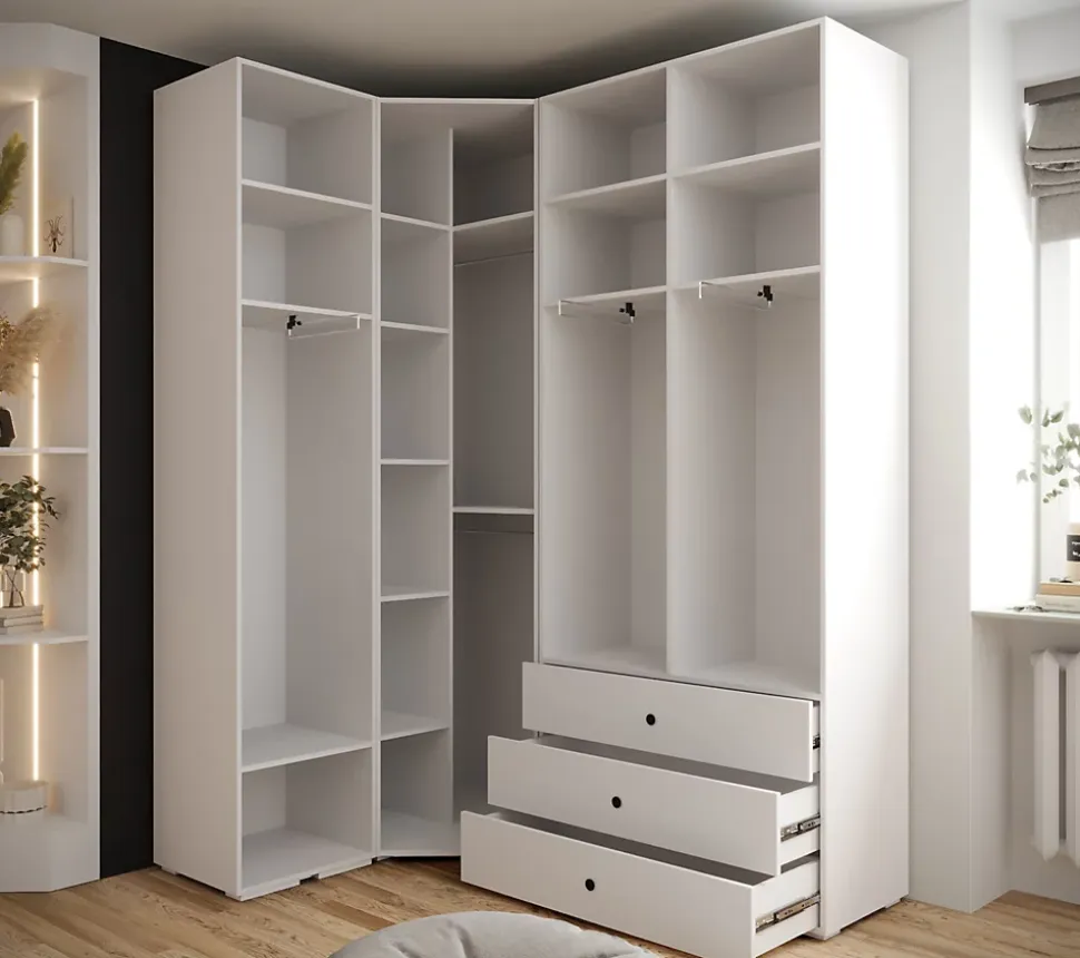 Garde-robe Inova 4 porte battante 236,7/182/47 4 Portes (blanc)