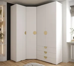 Garde-robe Inova 4 porte battante 236,7/182/47 4 Portes (blanc)
