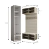 Garde-robe Inova 3 porte battante 236,7/232/47 4 Portes (noir)
