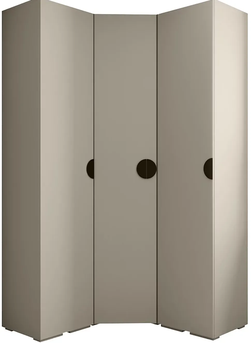 Garde-robe Inova 4 porte battante 236,7/132/47 3 Portes (gris)