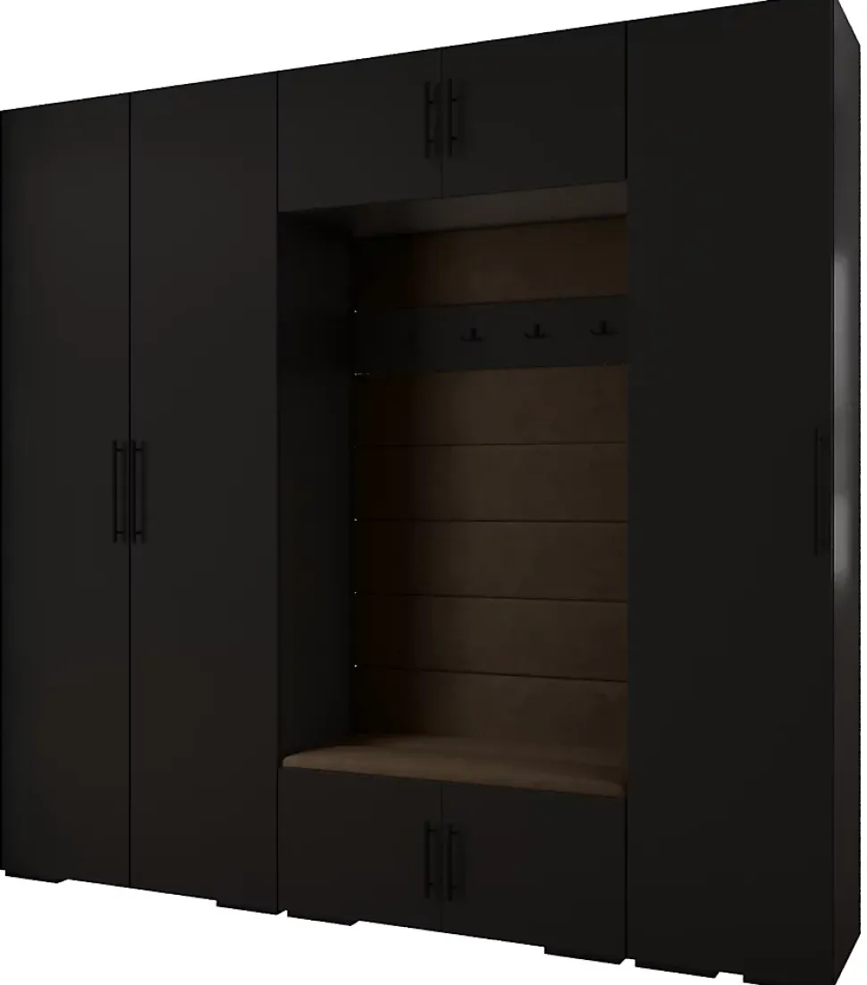 Garde-robe Inova 3 porte battante 236,7/250/47 3 Portes (noir)