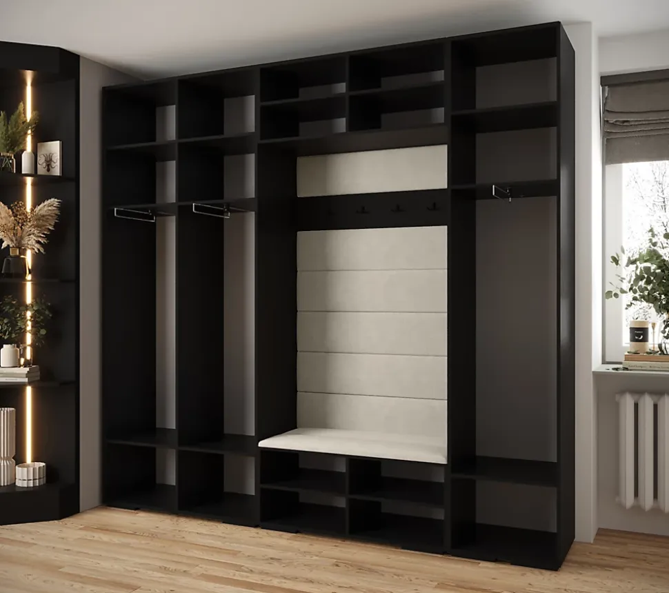 Garde-robe Inova 3 porte battante 236,7/250/47 3 Portes (noir)