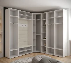 Garde-robe Inova 4 porte battante 236,7/232/47 4 Portes (blanc)
