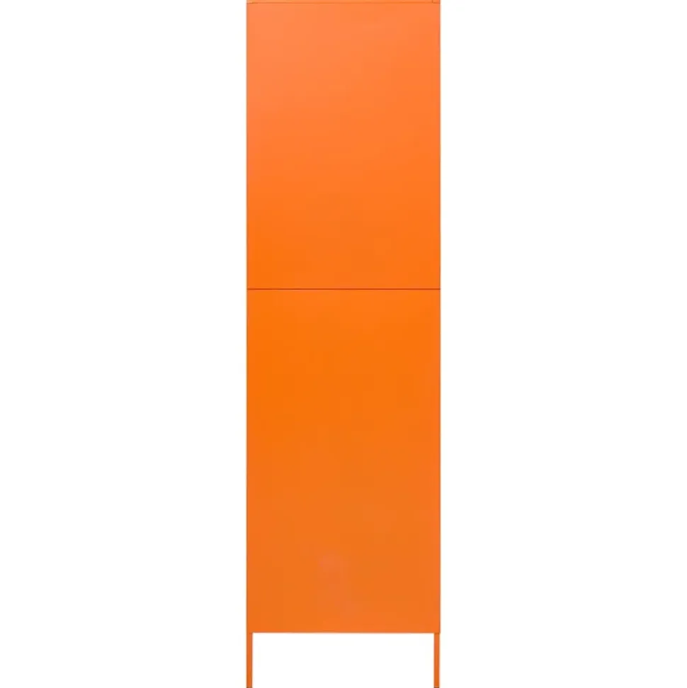 Garde-robe Orange 90x50x180 cm Acier vidaXL