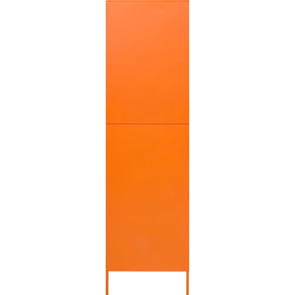 Garde-robe Orange 90x50x180 cm Acier vidaXL