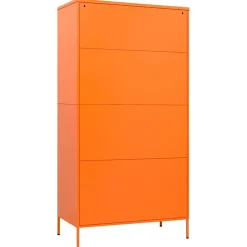 Garde-robe Orange 90x50x180 cm Acier vidaXL