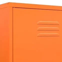 Garde-robe Orange 90x50x180 cm Acier vidaXL