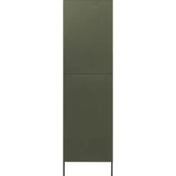 Garde-robe Vert olive 90x50x180 cm Acier vidaXL