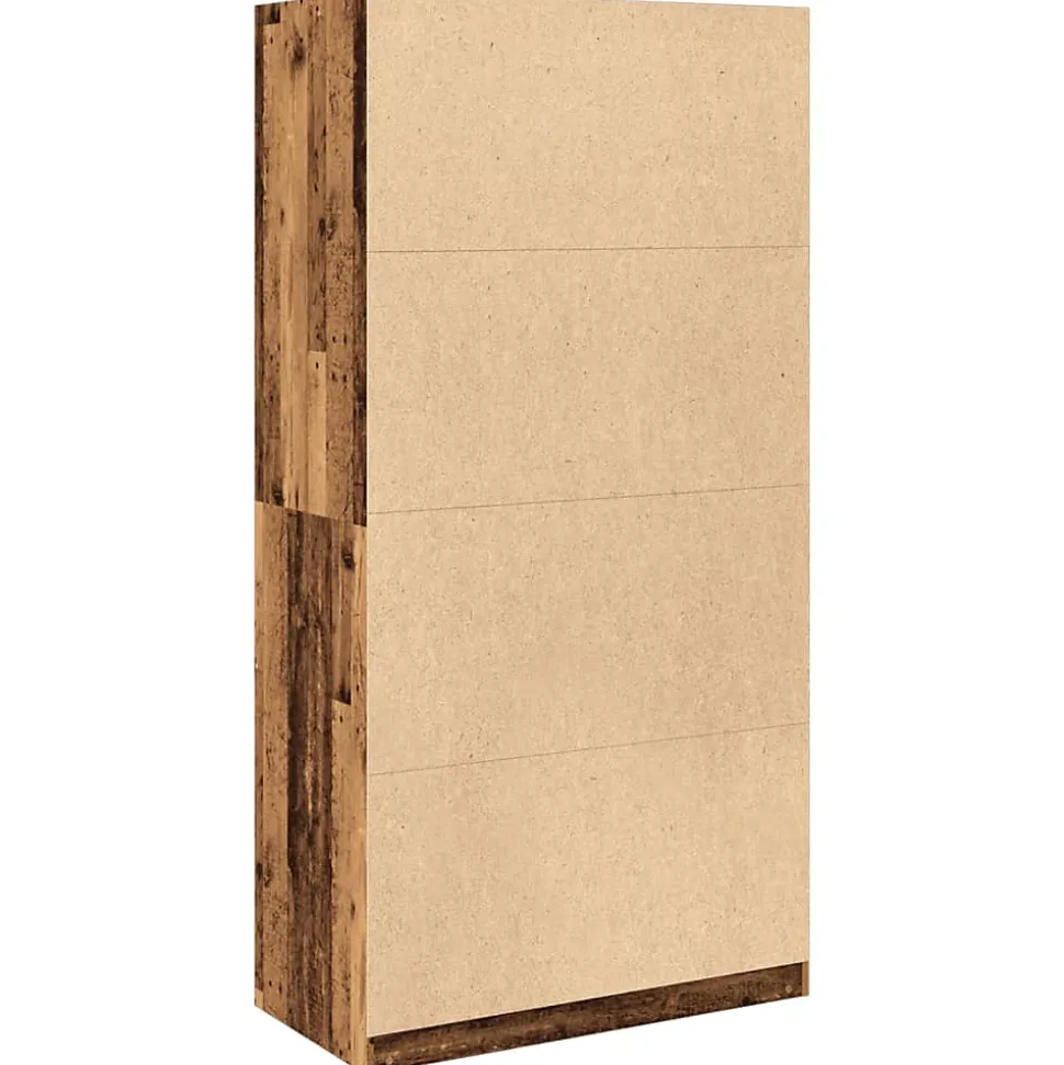 Garde-robe vieux bois 100x50x200 cm bois d'ingénierie vidaXL