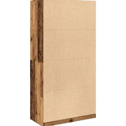Garde-robe vieux bois 100x50x200 cm bois d'ingénierie vidaXL