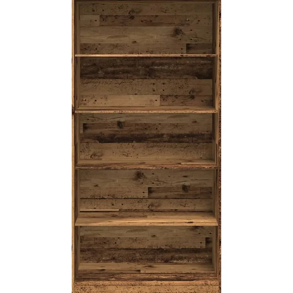 Garde-robe vieux bois 100x50x200 cm bois d'ingénierie vidaXL