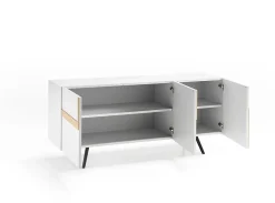 Ginger Buffet 3 portes (180x80 H cm) en Mélamine Blanc