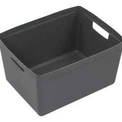 Grand Bac de rangement design 28 litres - Gris Foncé