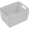 Grand Bac de rangement design 28 litres - Gris Clair