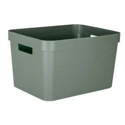 Grand Bac de rangement moderne 30 litres EDA - Vert