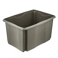 Grand Bac en plastique recyclé 45 litres - Gris