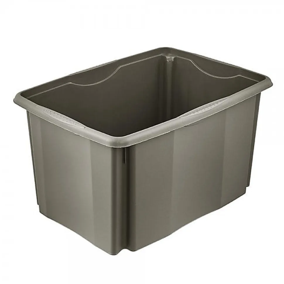 Grand Bac en plastique recyclé 45 litres - Gris