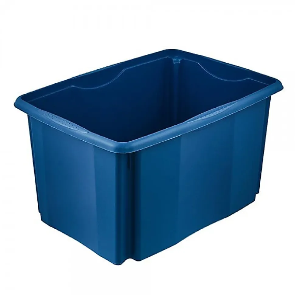 Grand Bac en plastique recyclé 45 litres - Bleu