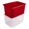 Grand Bac Transparent empilable emboitable 45 litres
