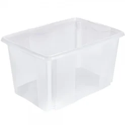 Grand Bac Transparent empilable emboitable 45 litres