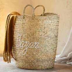 Grand panier BAZAR XL (50x50x55 cm - Blanc)