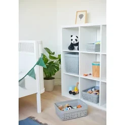 Grand Panier de rangement en Plastique Recyclé XL - Gris