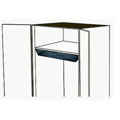 Grand panier fil coulissant Form Pratik 92 x 13 x 42 cm