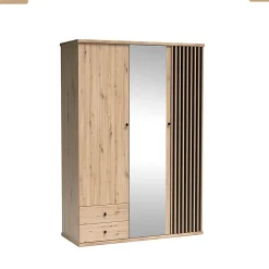 Grande armoire avec miroir - L.150 x H.213 x P.60 cm - KAVI