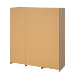 Grande armoire polyvalente Dpuscedd, Meubles multifonctionnels, Casier à chaussures, 181x60 h200 cm, Chêne clair